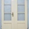 Room door double wing 1920s - 1930s with handle set